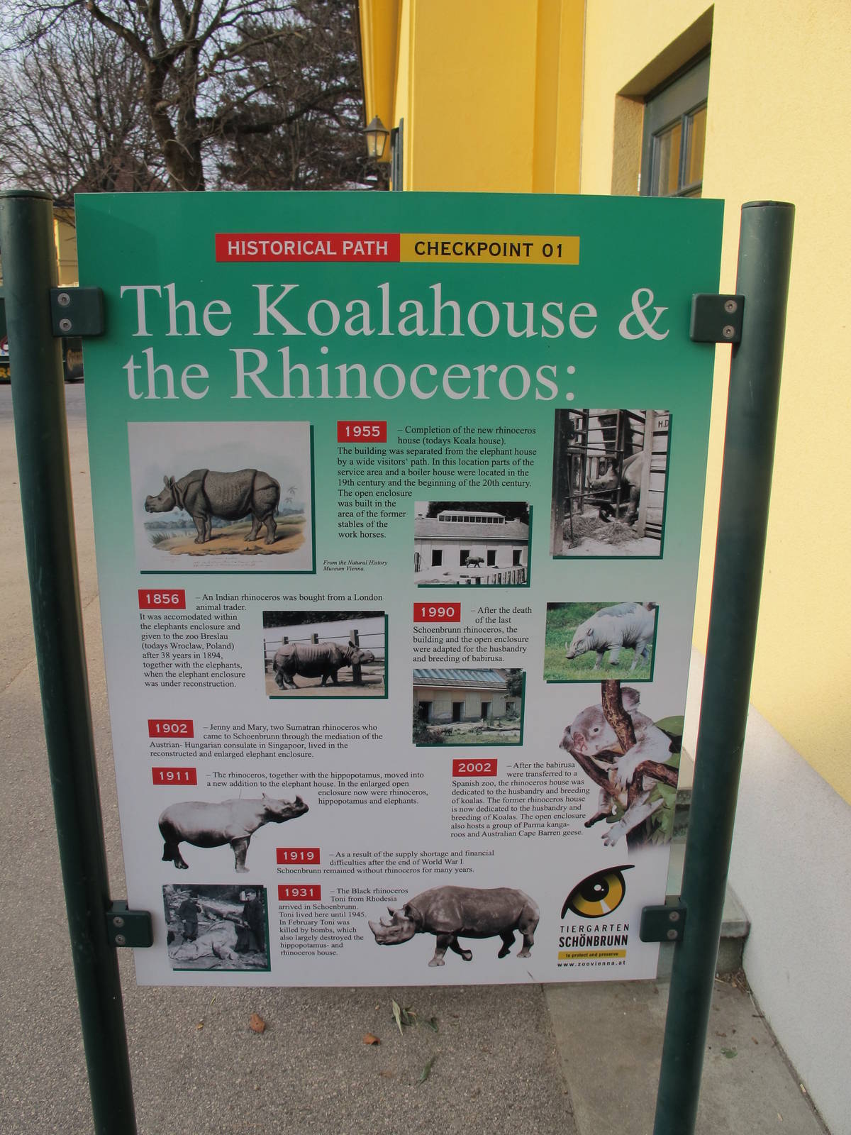 Rhino/Koala House - Historical Signage