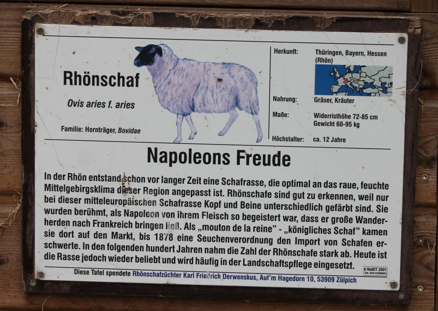Rhön sheep-sign
