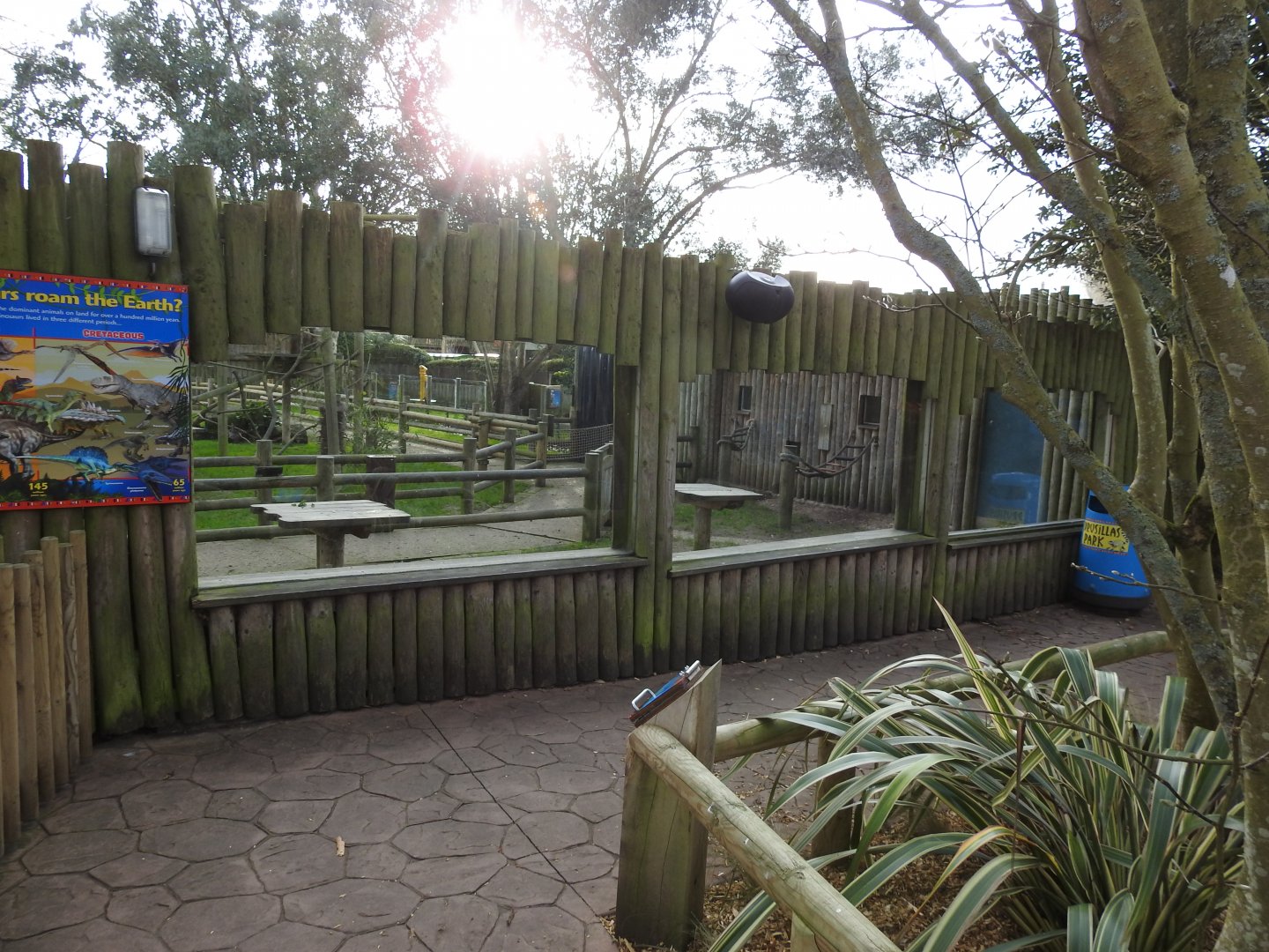 Ring-Tailed Lemur (Lemur catta) and Black Lemur (Eulemur macaco) Viewing Area