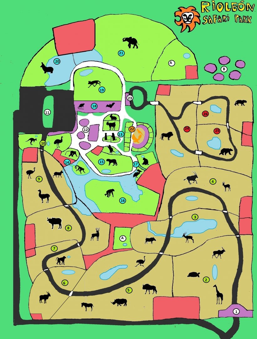 Rioleón Safari: 2020 map