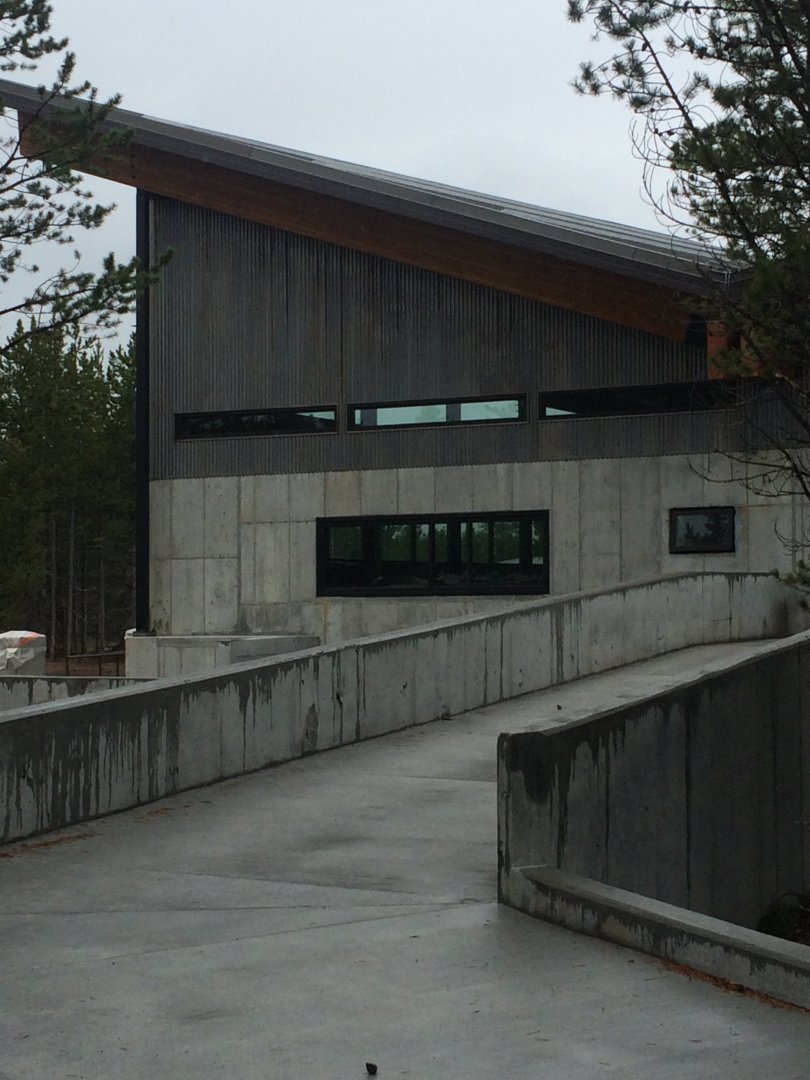 Riparian exhibit construction