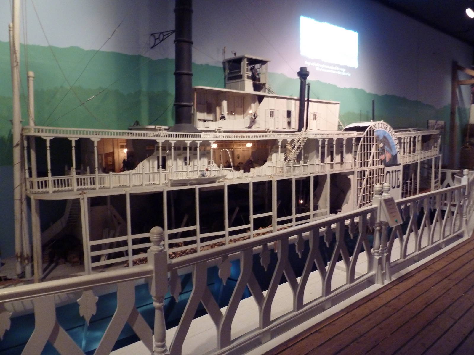 River Museum - Model Steamship (complete with people)