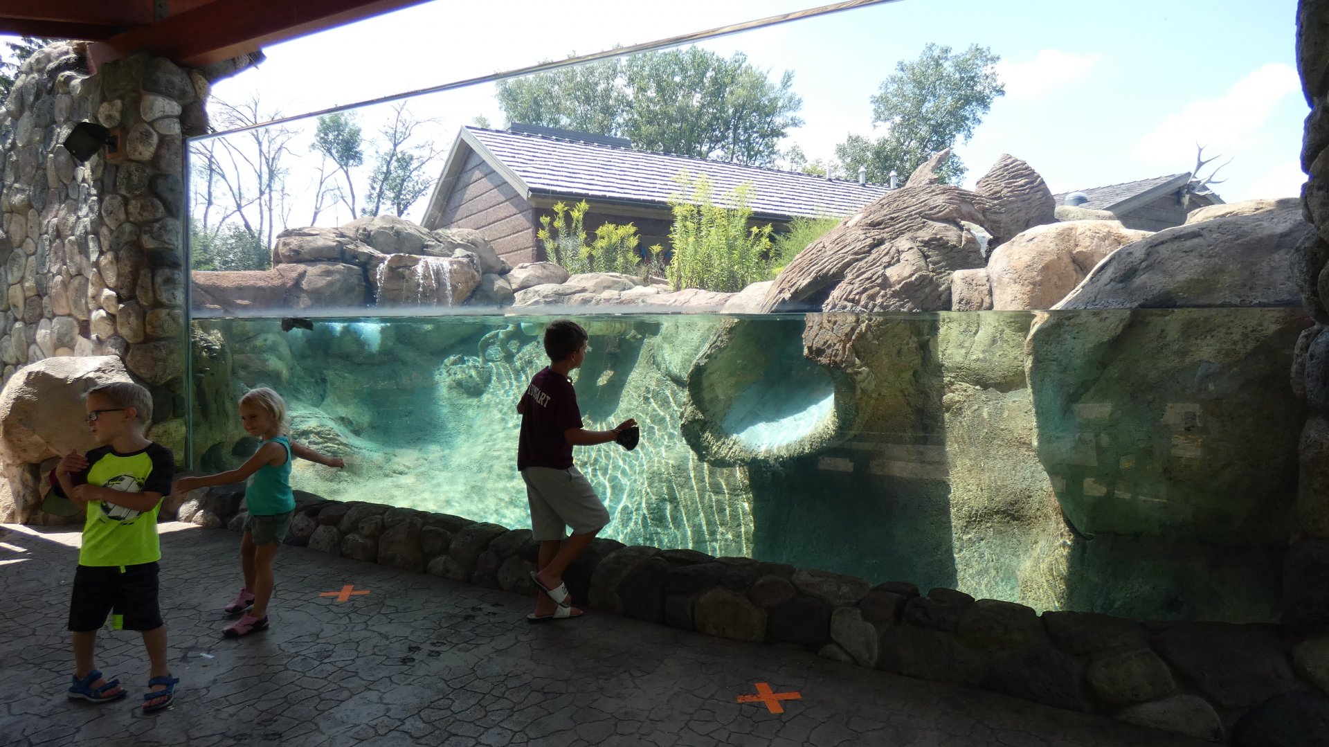 River Otter Enclosure, Otter Passage - Aug. 2021