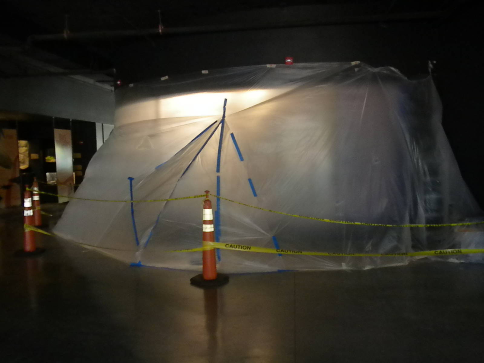 River tank under construction