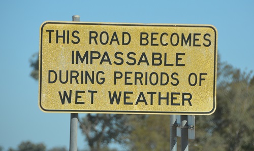 Road sign.   Q'ld