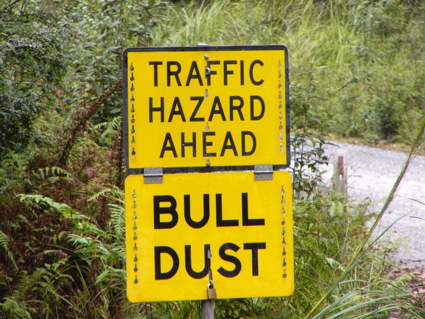 Road sign.  Tasmania
