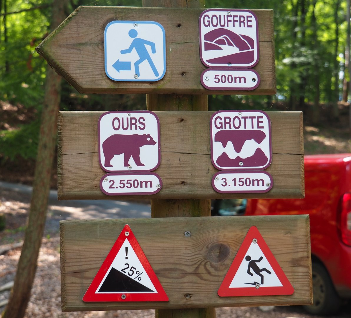 Road signs and Signs steed roads, 2020-07-12