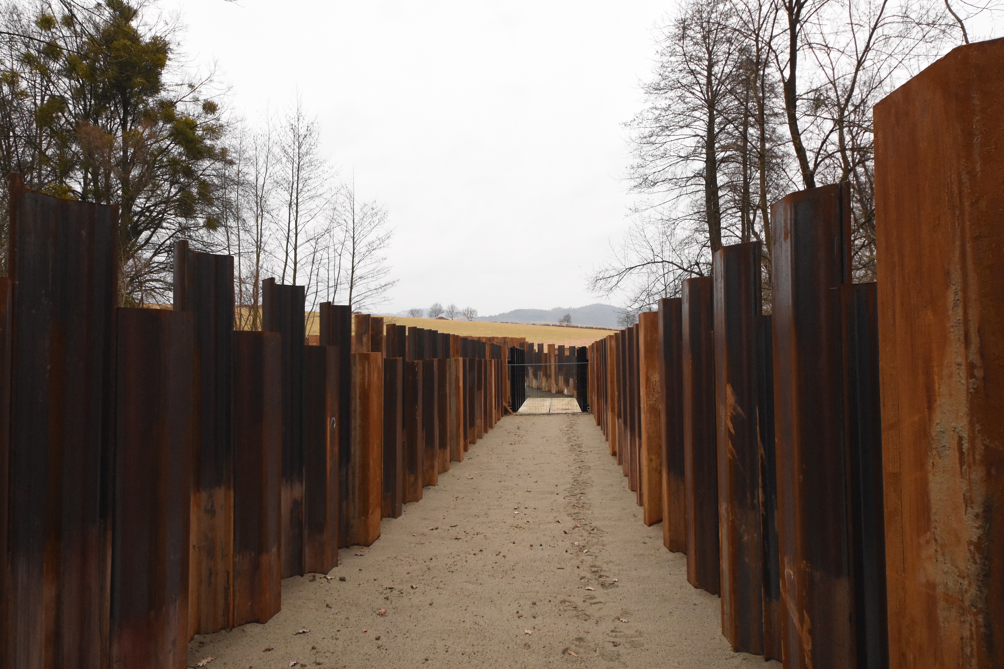 Road to new elephant enclosure