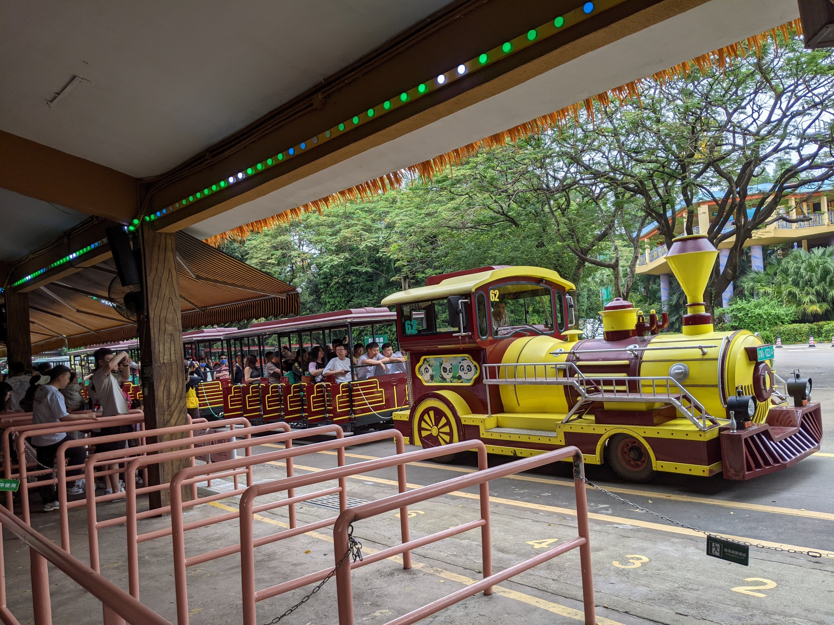 Road-train for the drive-through safari area