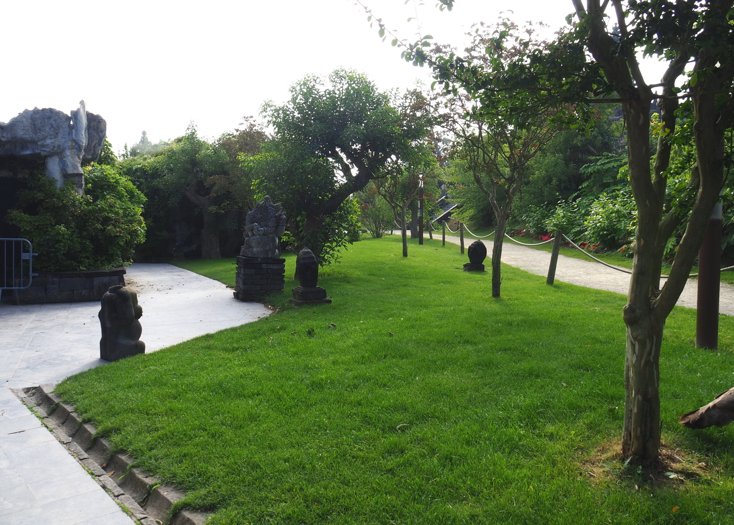 Roads in The Kingdom of Ganesha, between the Komodo dragon house and the Flower Temple, 2021-09-02