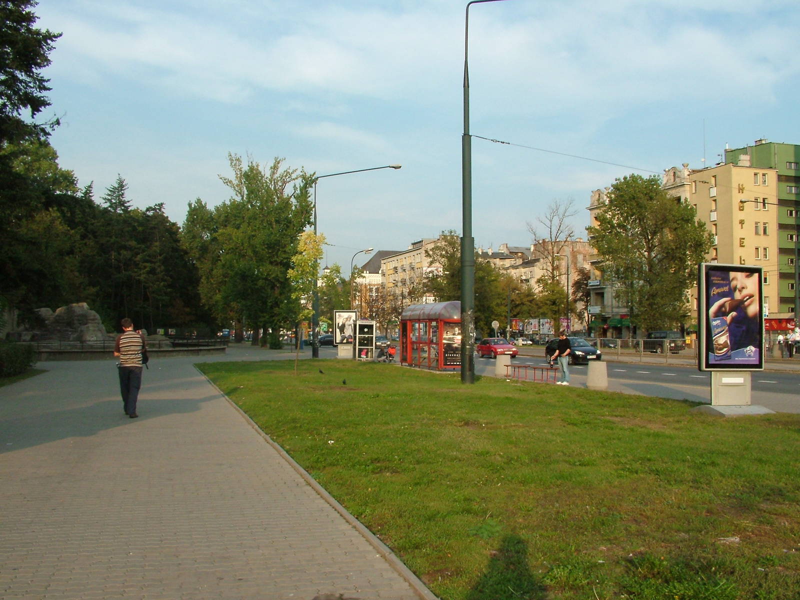 Roadside Brown Bear enclosure at Warsaw Zoo Sept 2008