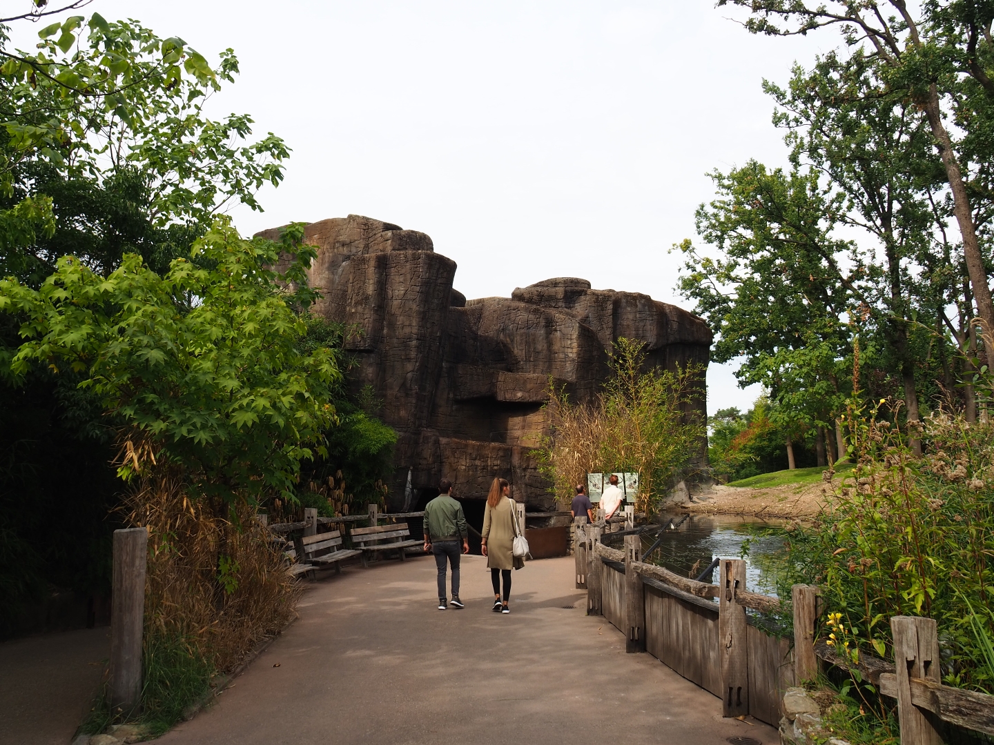 Rock building and entrance to water monitor - python cave (Sep 16th, 2018)