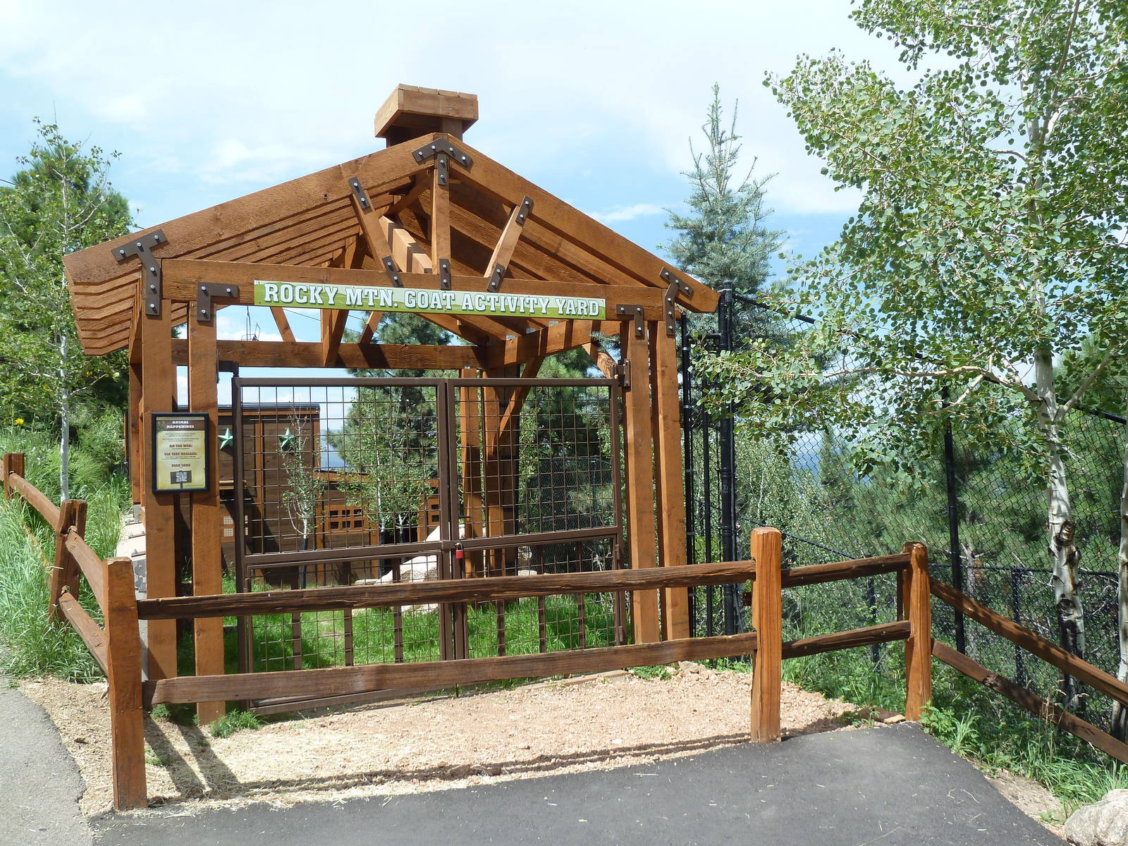 Rocky Mountain Goat Exhibit - Demonstration Yard