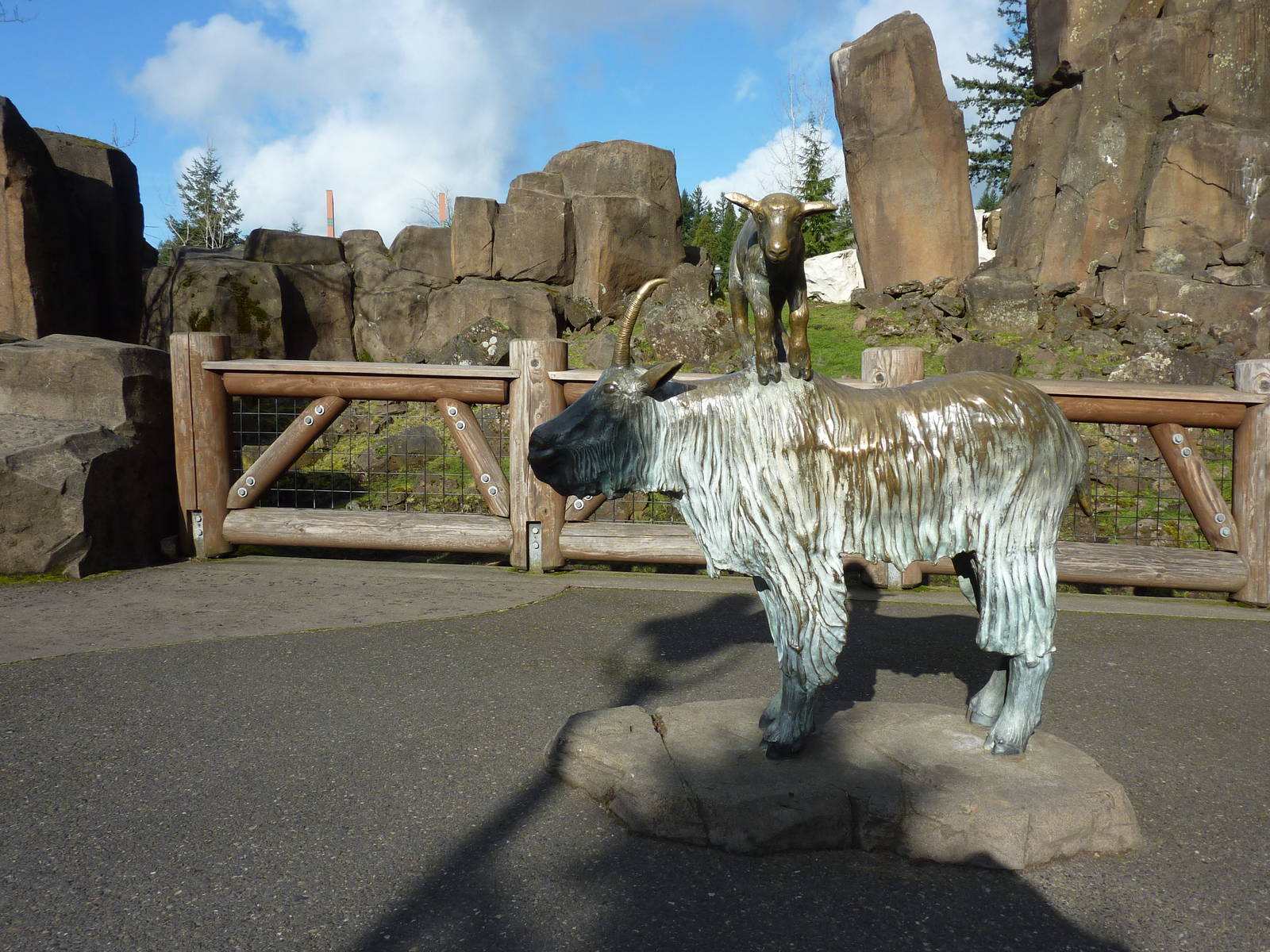 Rocky Mountain Goat Exhibit + Statue