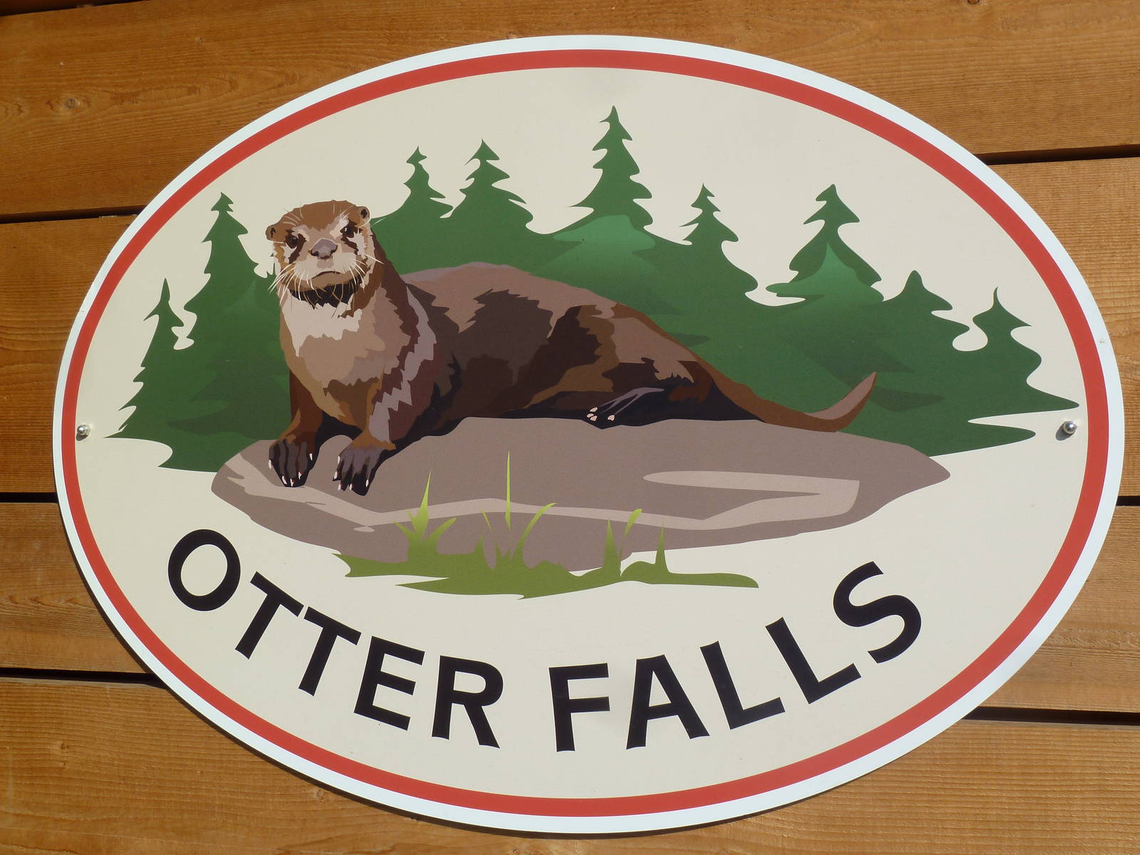 Rocky Shores - Otter Falls Sign