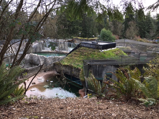 Rocky Shores - overhead view of 4 exhibits