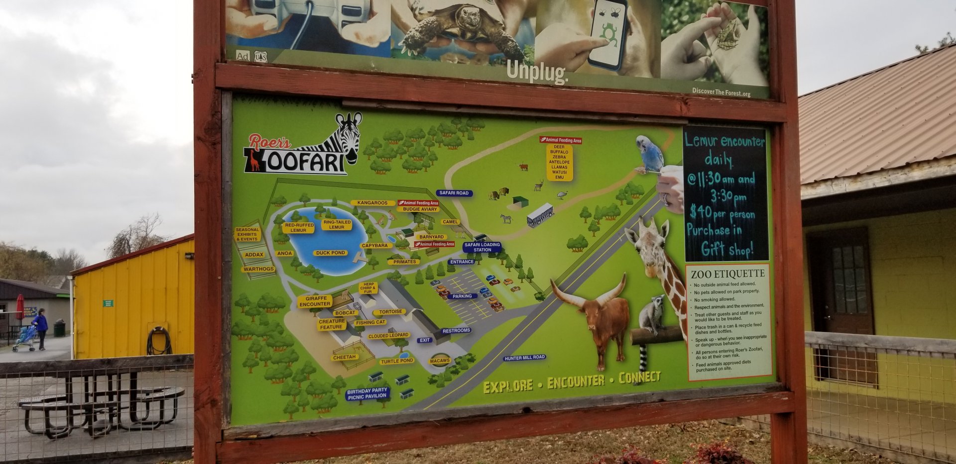 Roer's Zoofari - "map"