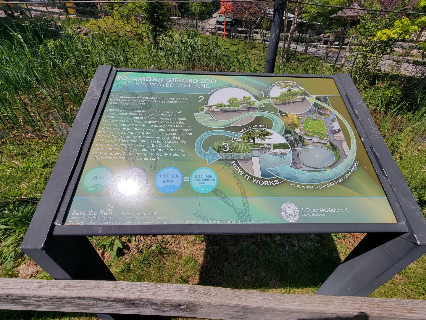 Rosamond Gifford - Stormwater sign