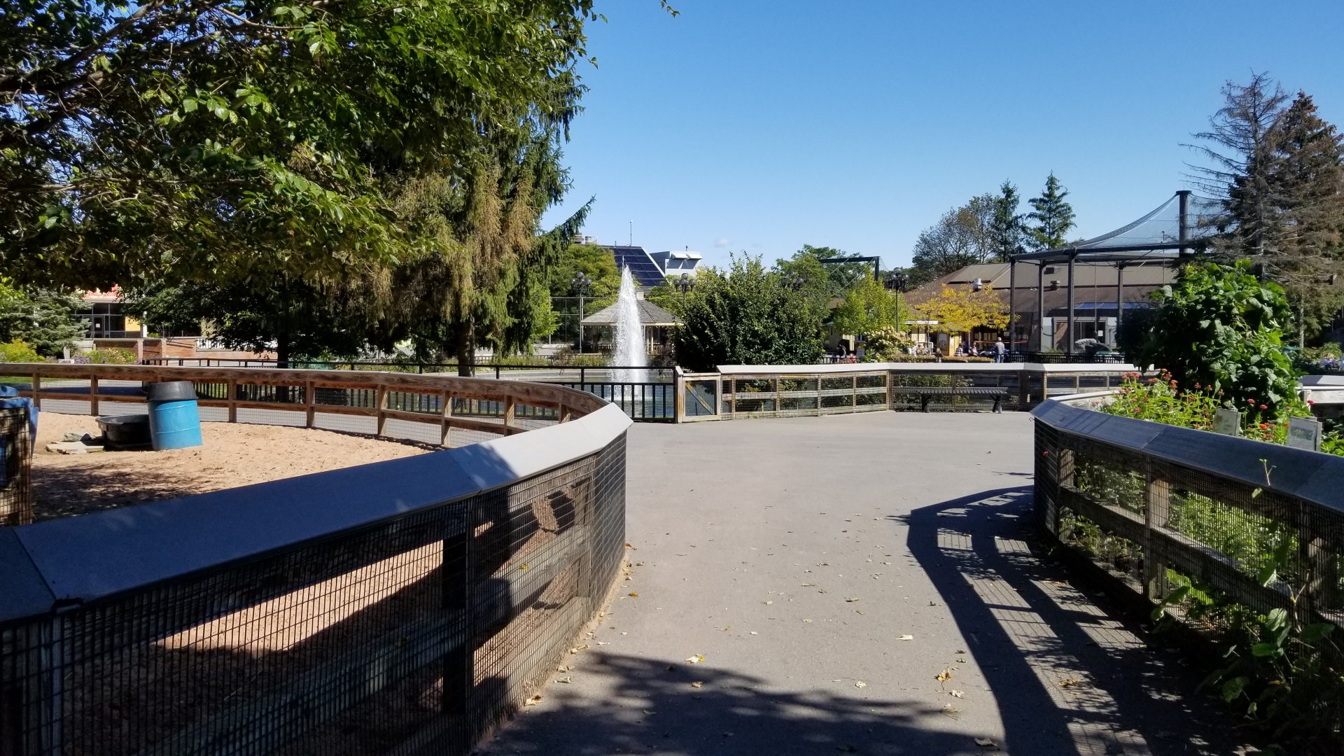 Rosamond Gifford - View of pond from barn exit