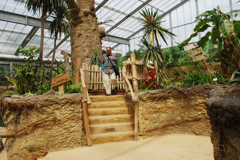 Rostrum at the hippo exhibit