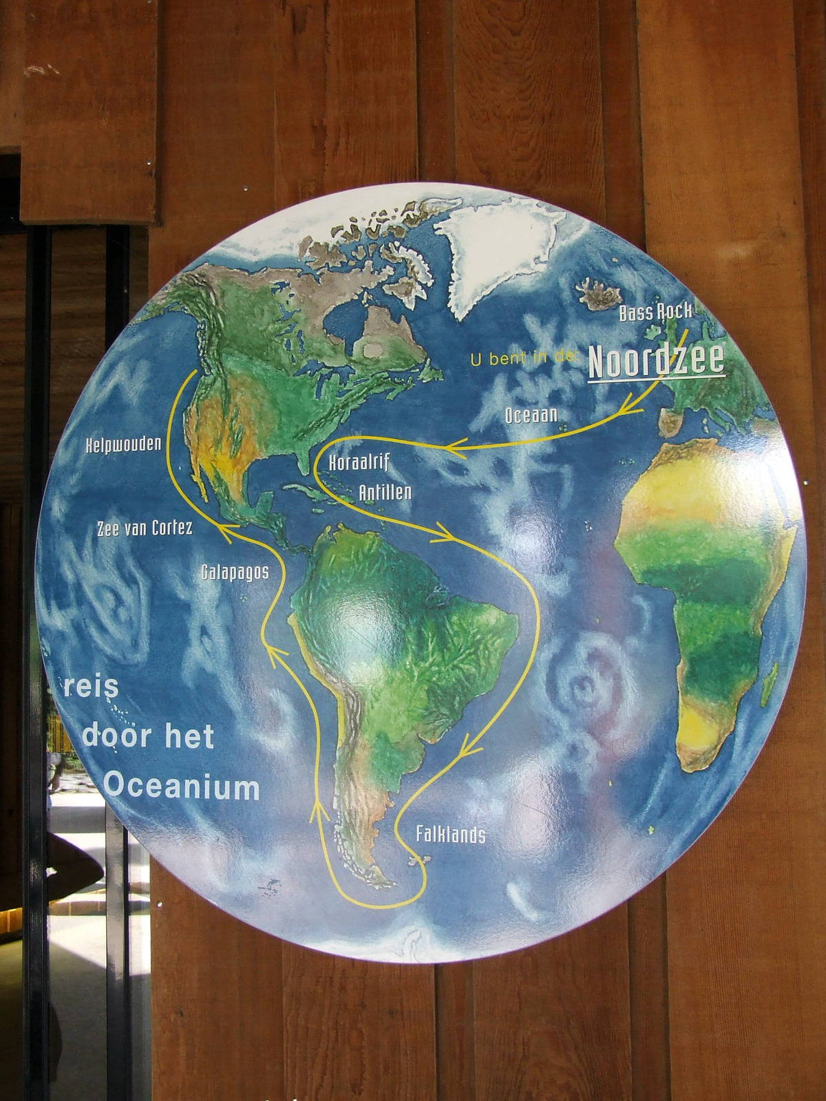 Route-map of the Oceanium