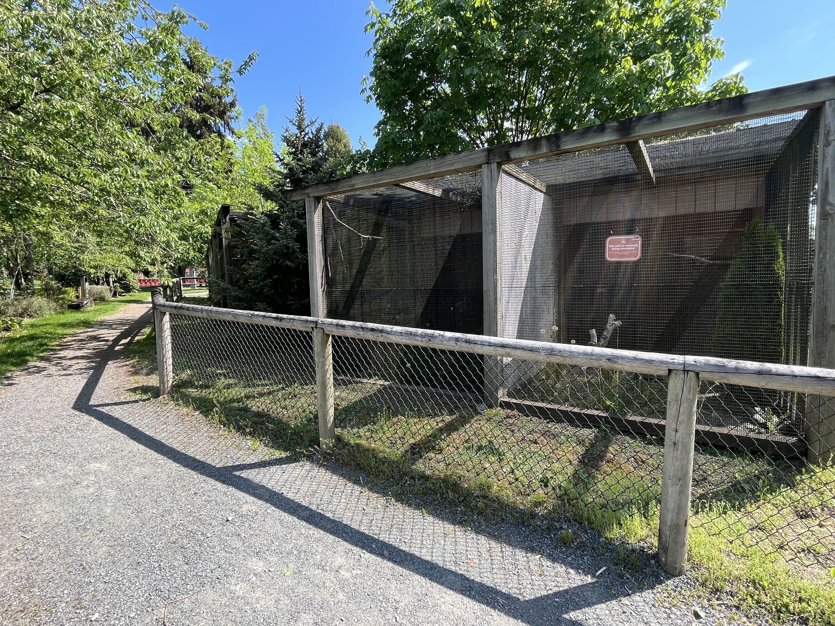 Row of Aviaries (empty for years)