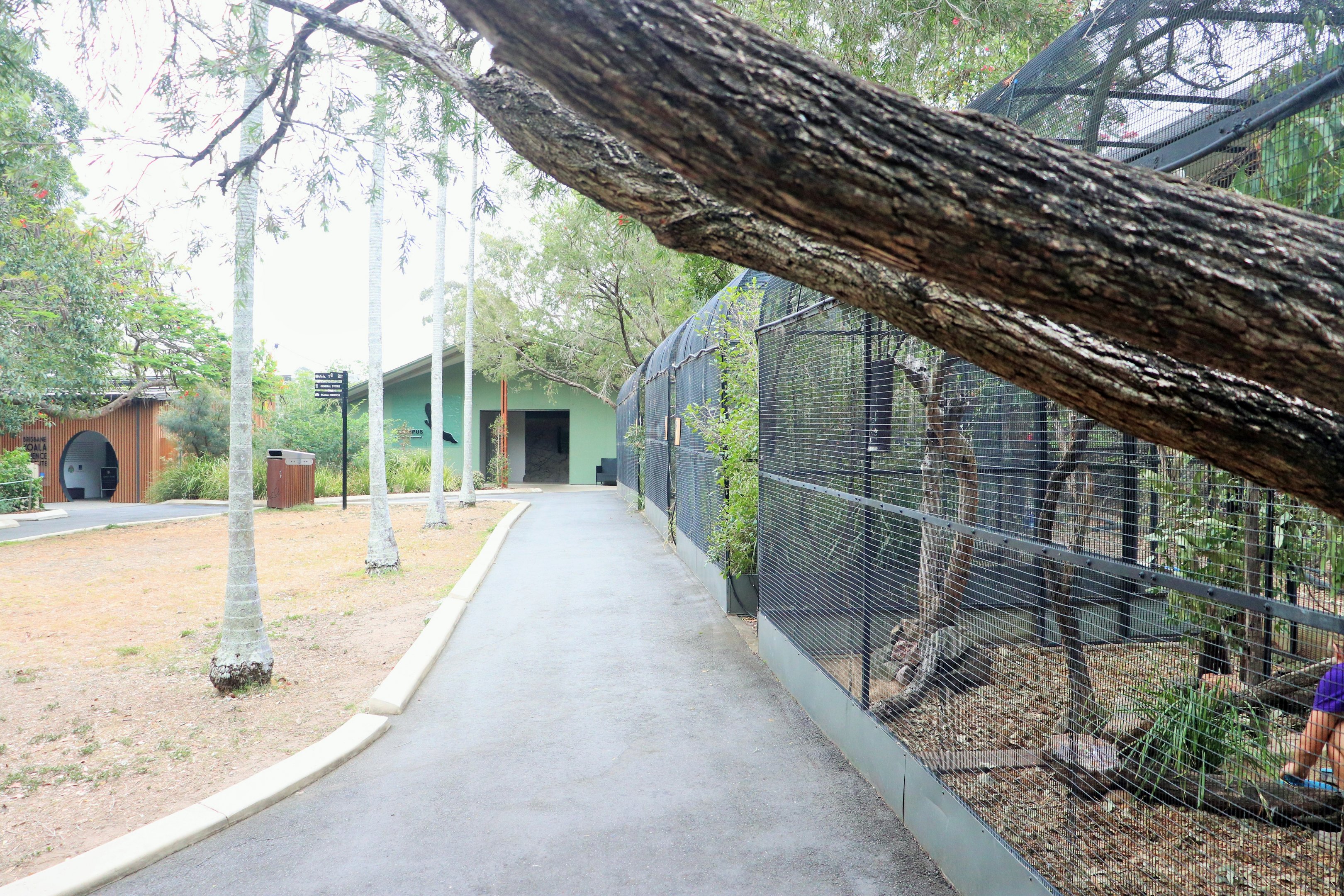 Row of Bird Aviaries