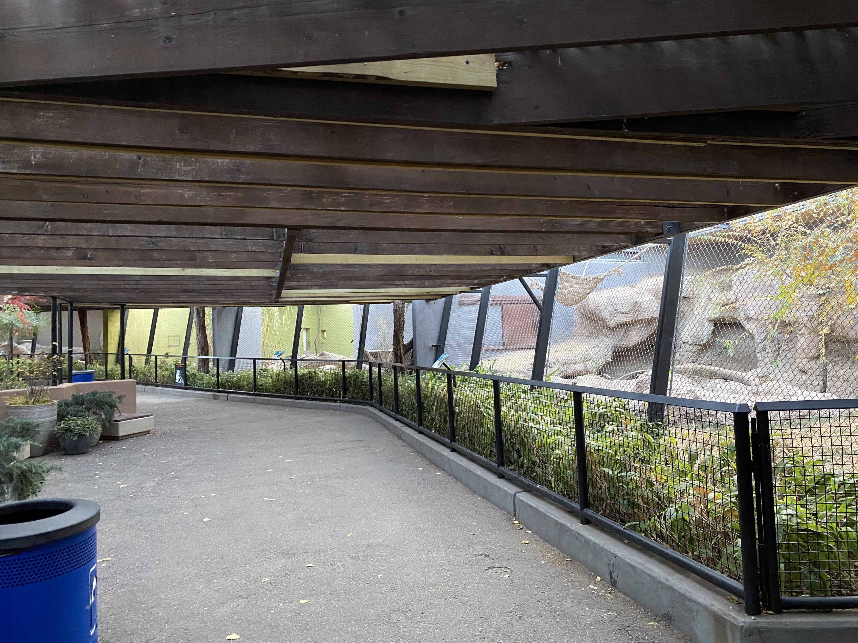 Row of Carnivore Enclosures