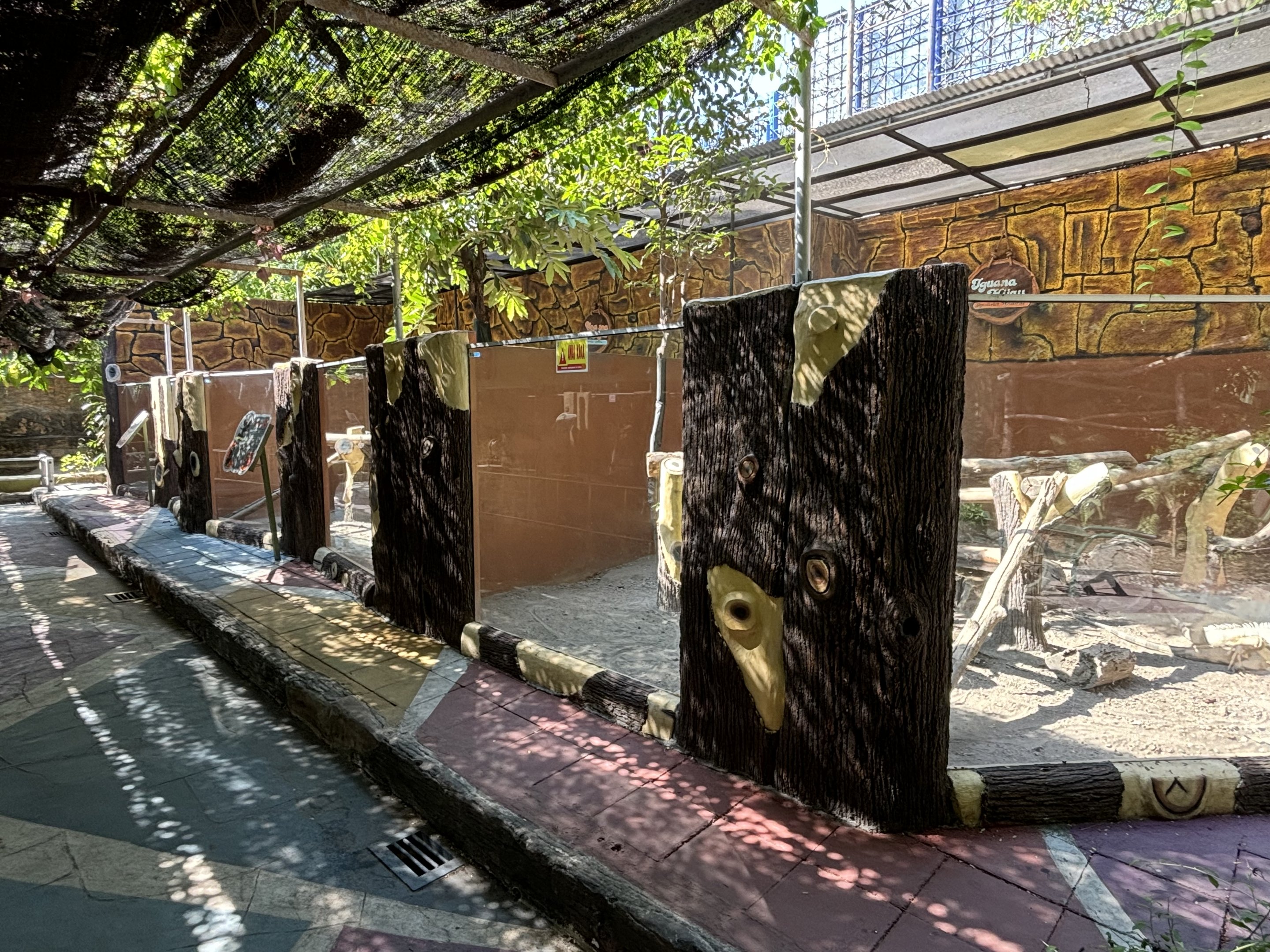 Row of Reptile Exhibits #2