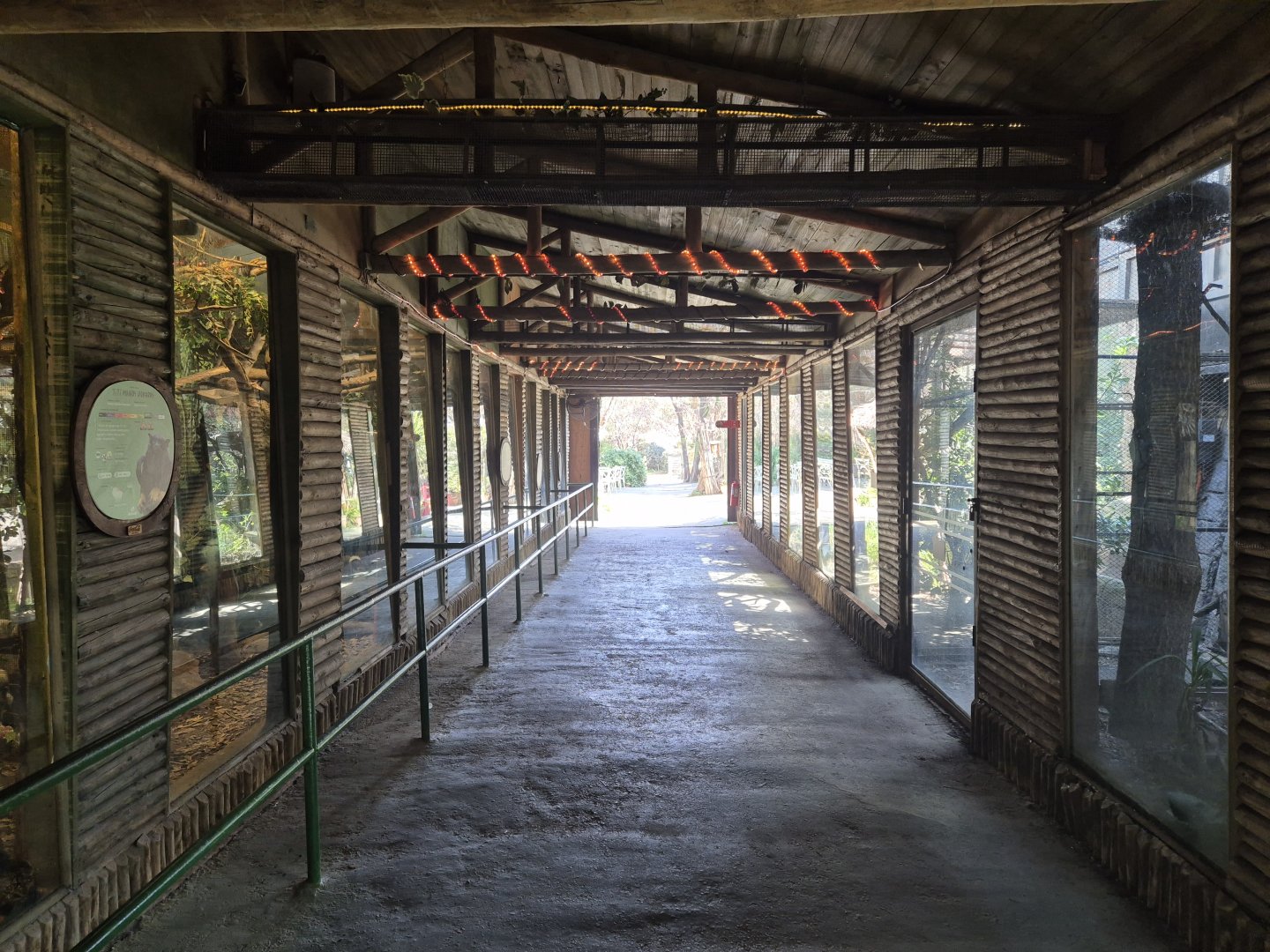 Row of Tamarin exhibits