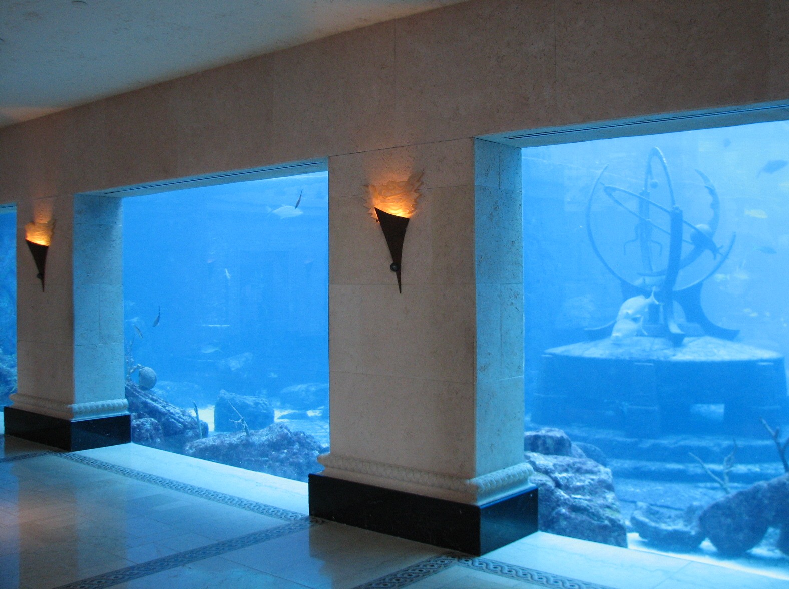 Royal Towers - Great Hall of Waters - View into Ruins Lagoon