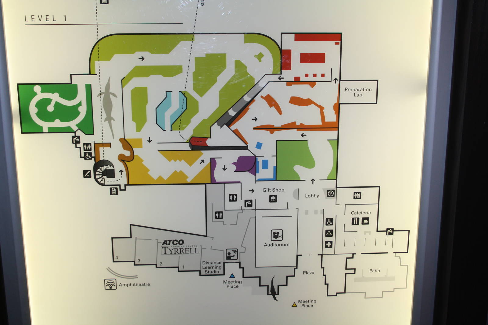 Royal Tyrrell Museum - Map of Level 1