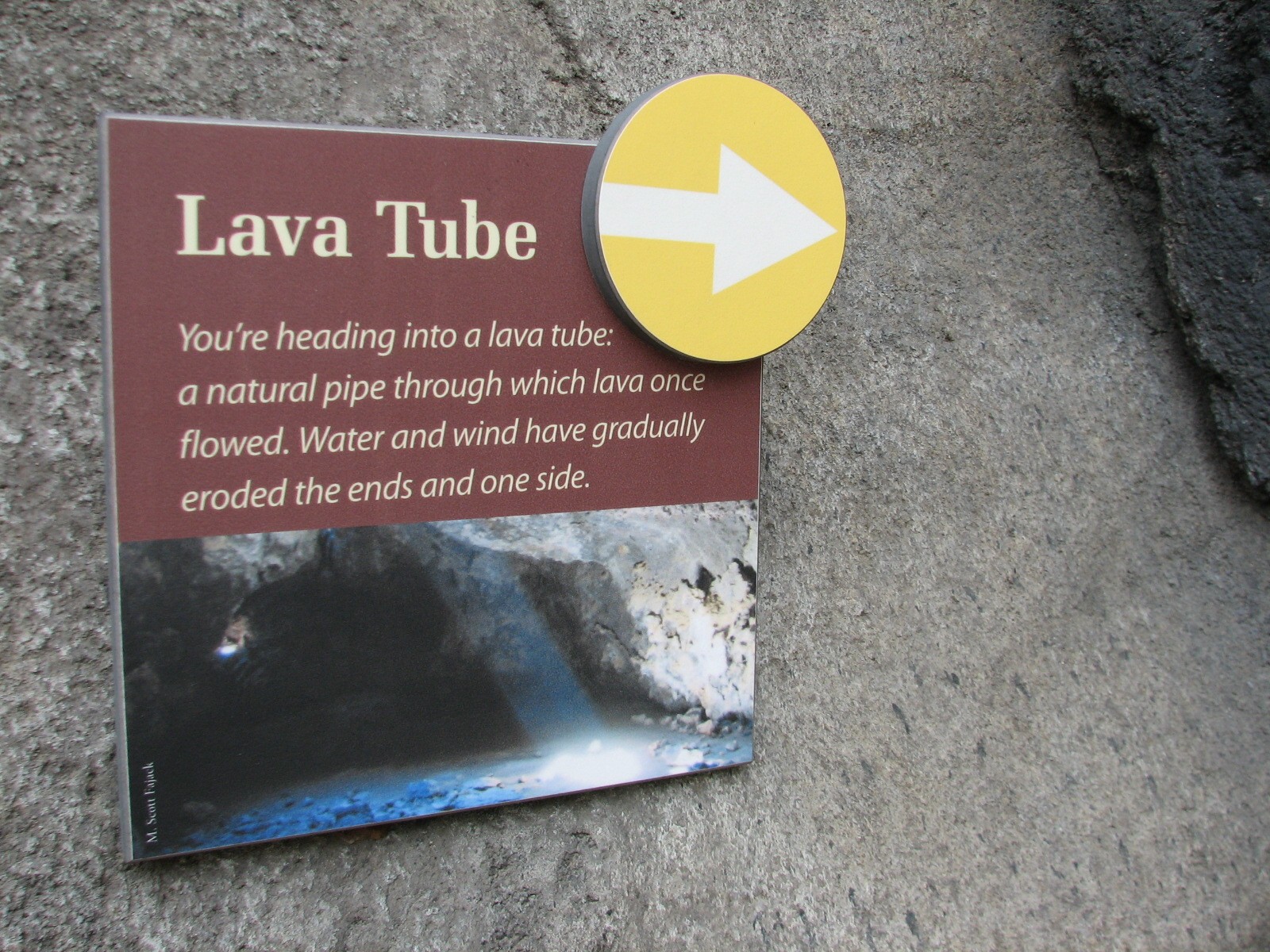 Russia's Grizzly Coast - Subarctic North - Lava Tube Sign
