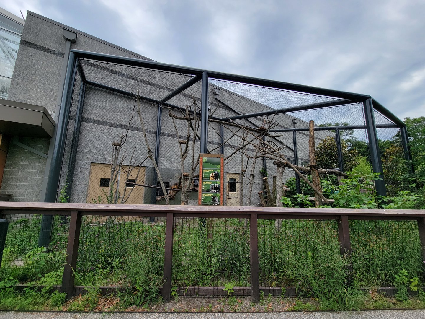 RWPZ 7/22 - Outdoor area for primates from Faces of the Rainforest