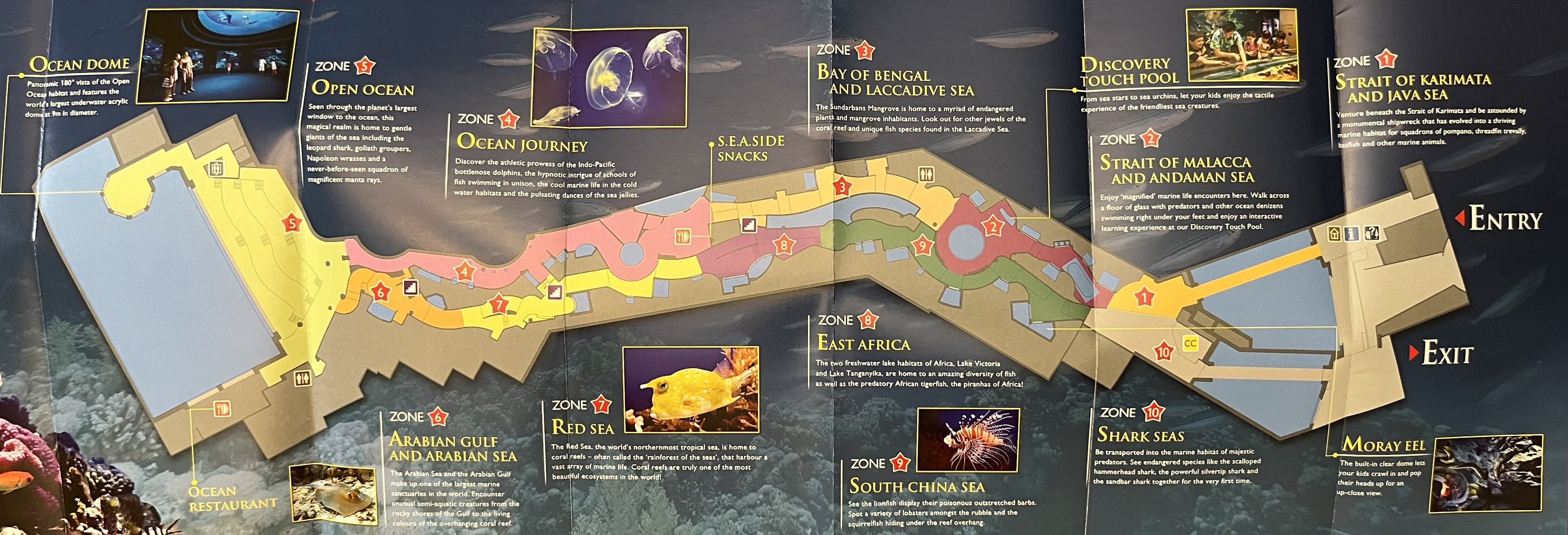 S.E.A. Aquarium Map - 2012