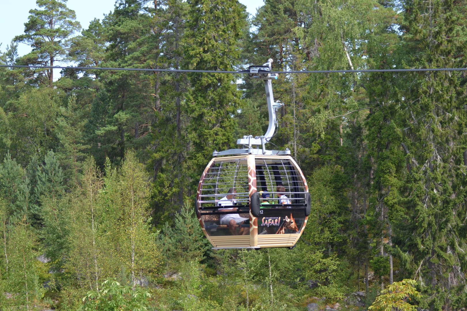 Safari cable car at Kolmården