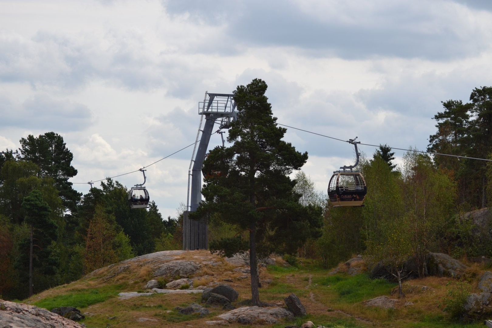 Safari cable car at The Highland in Kolmården