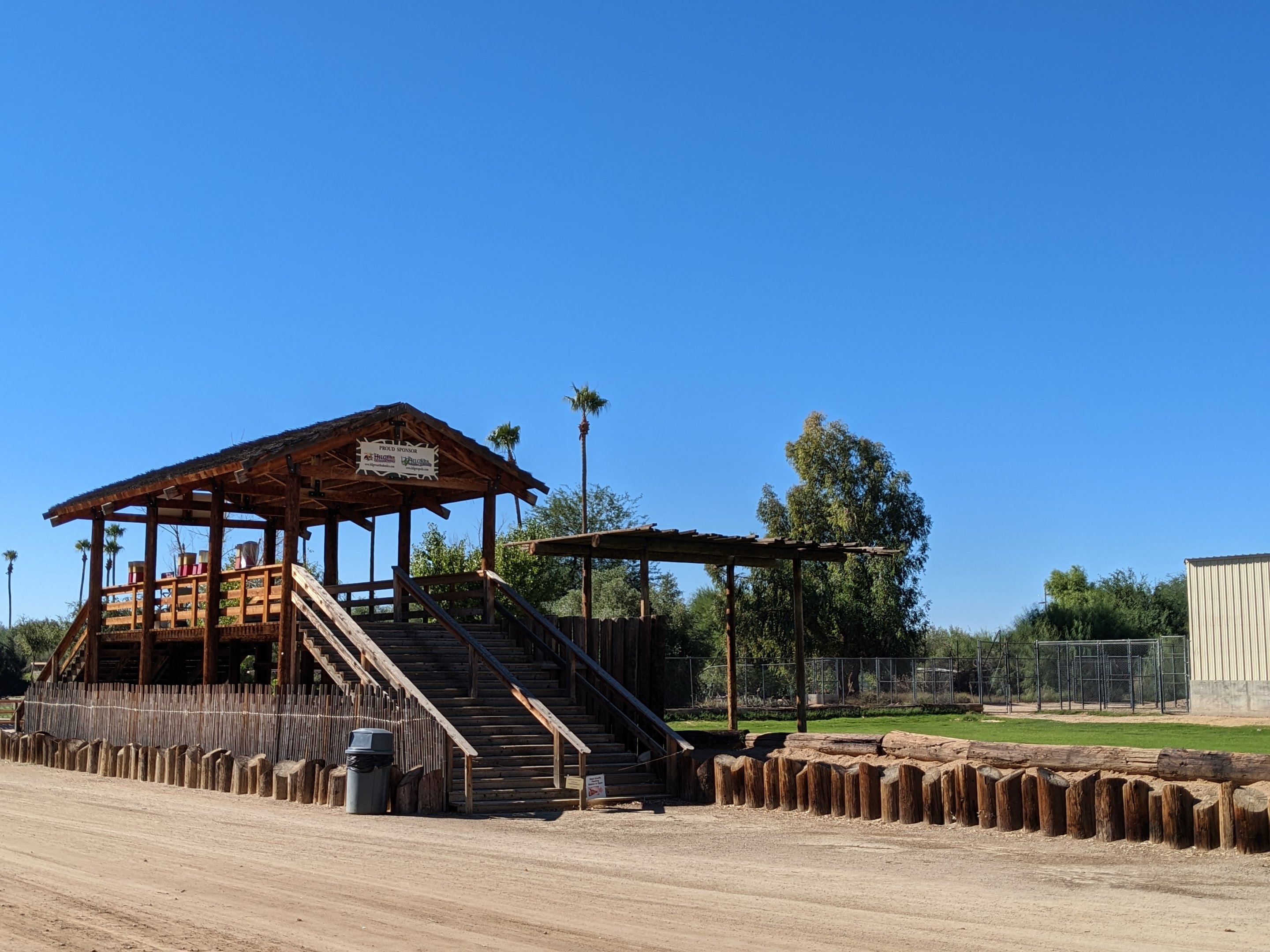 Safari Park - Giraffe feeding deck (this one is not used often as it is not ADA compliant and the other one is)