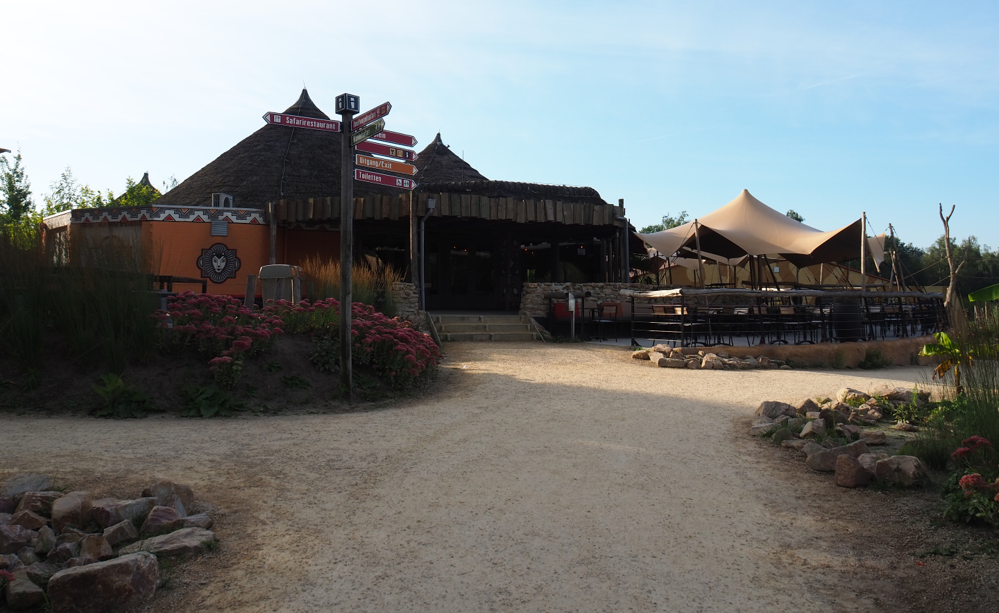 Safari Restaurant building and patio, 2019-09-15