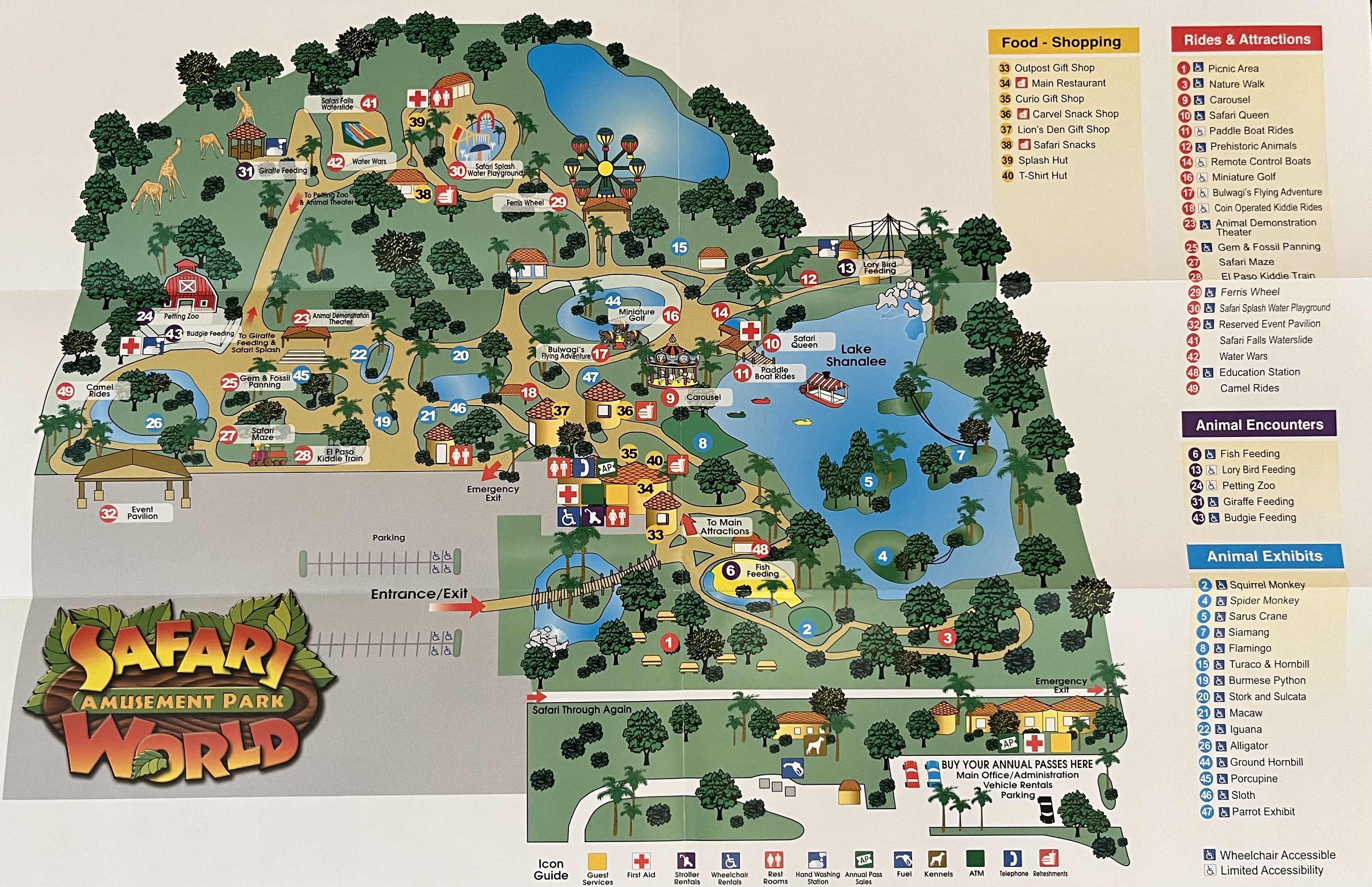 Safari World - Zoo Map