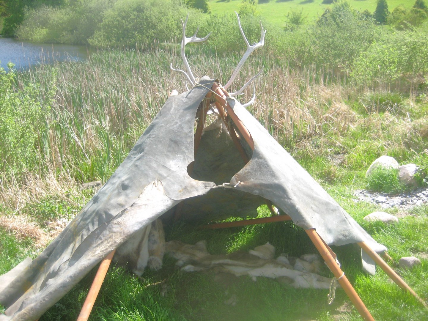 Sagnlandet Lejre - Stone Age hunters' tent