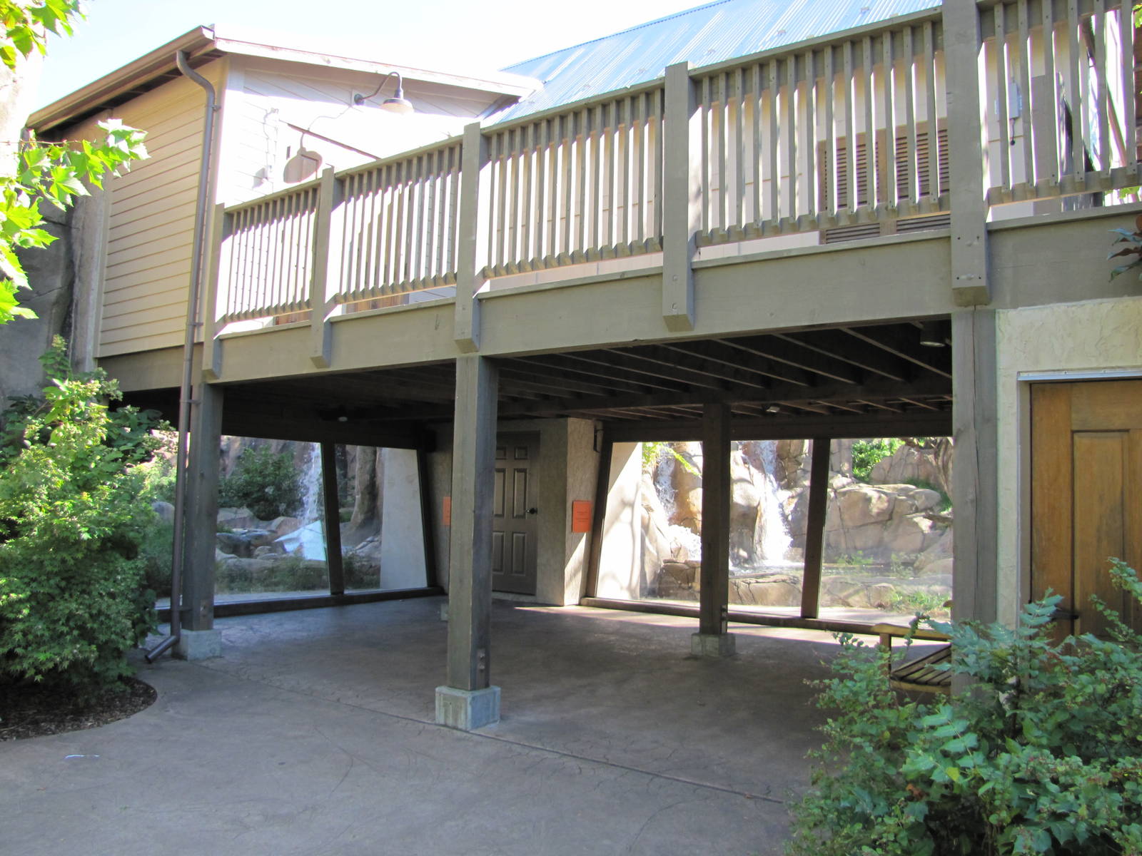 Saint Louis Zoo 2010 - Chimpanzee exhibit viewing window