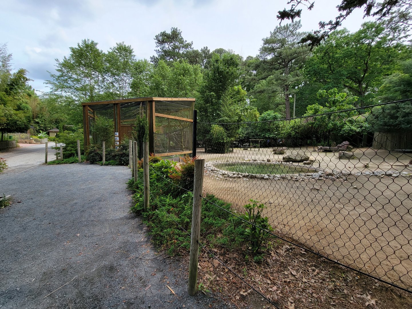 Salisbury - First Australian aviary, wallaby yard