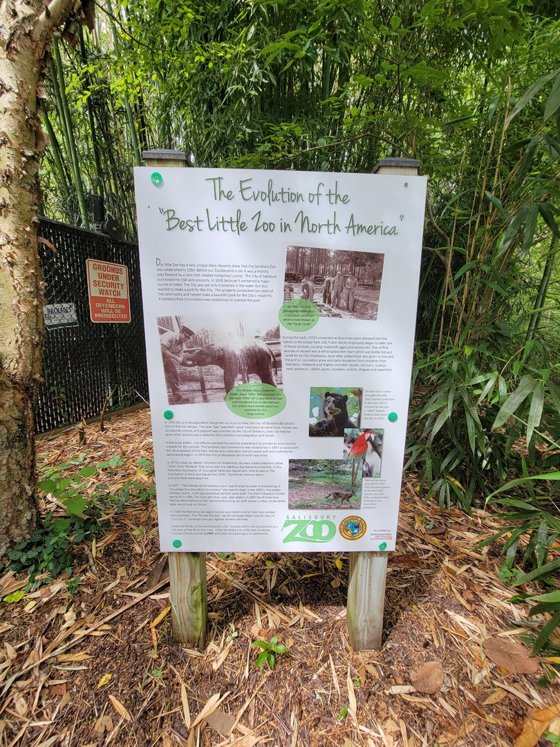 Salisbury - History sign outside entrance