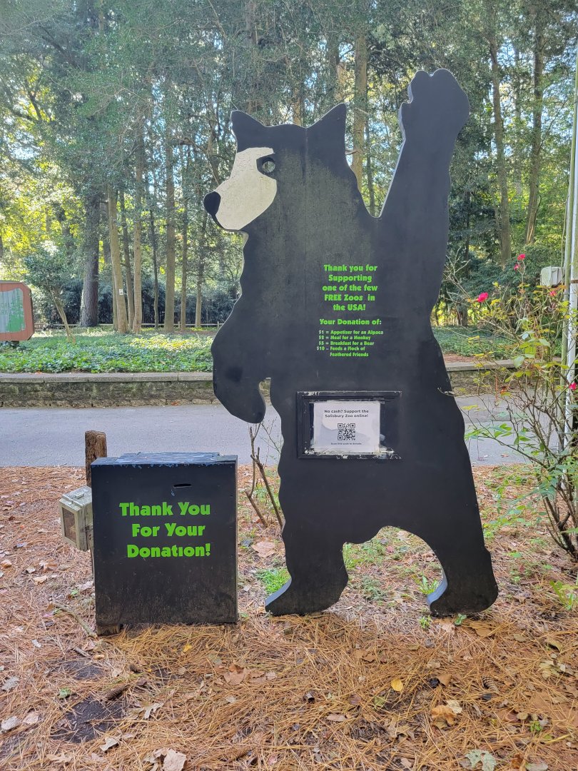 Salisbury Zoo - Donation box