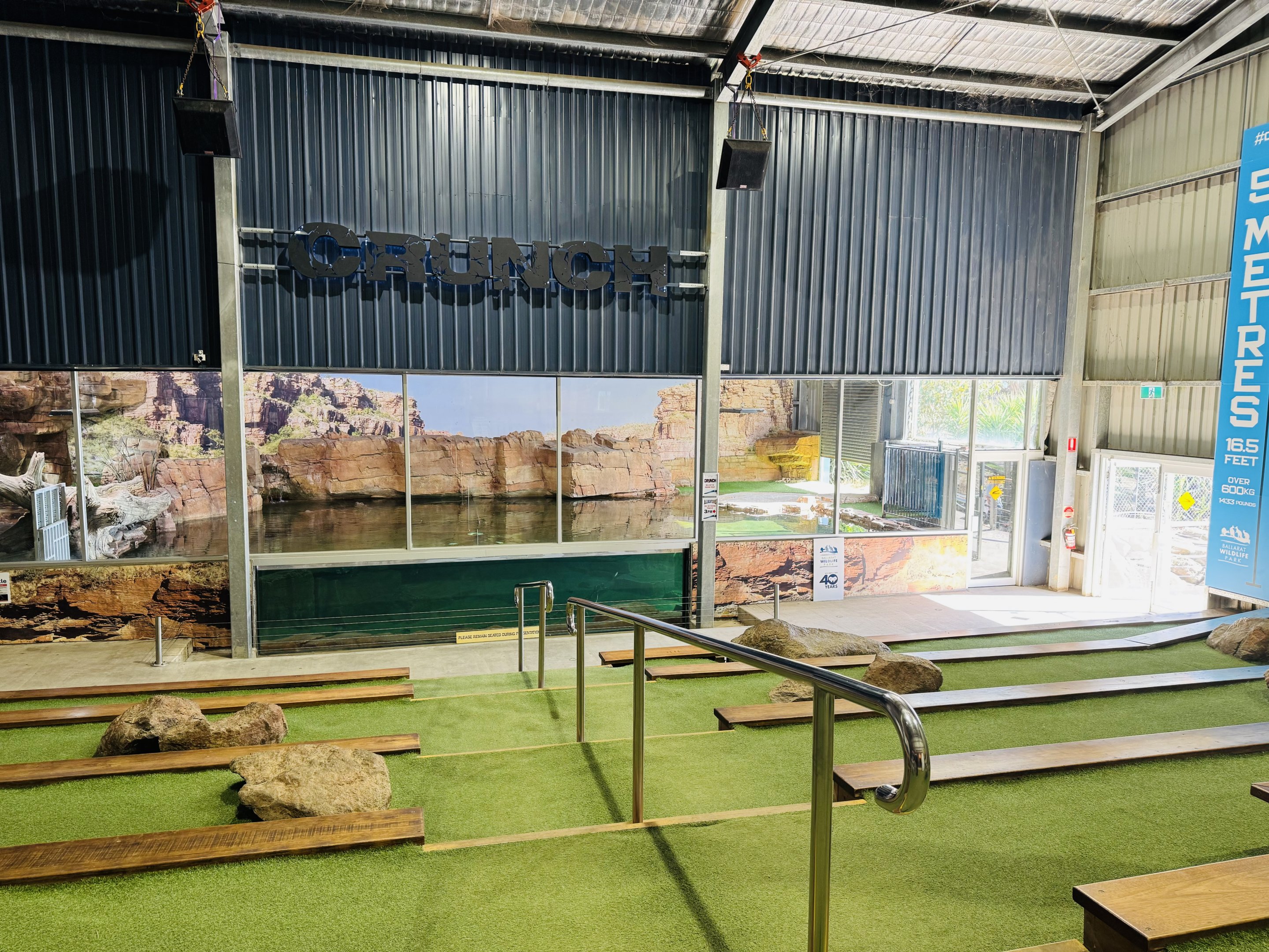 Saltwater crocodile enclosure