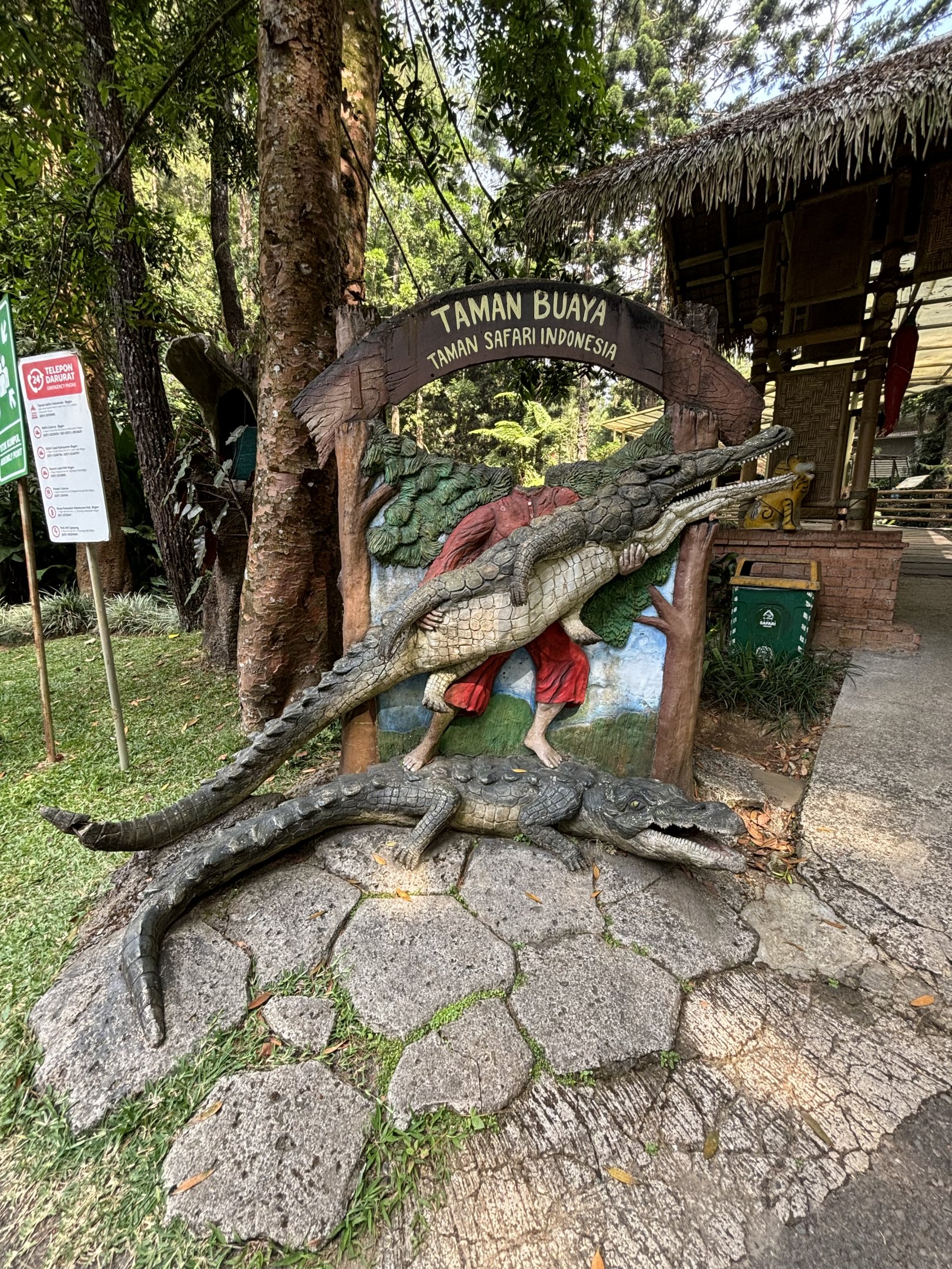 Saltwater Crocodile Statue