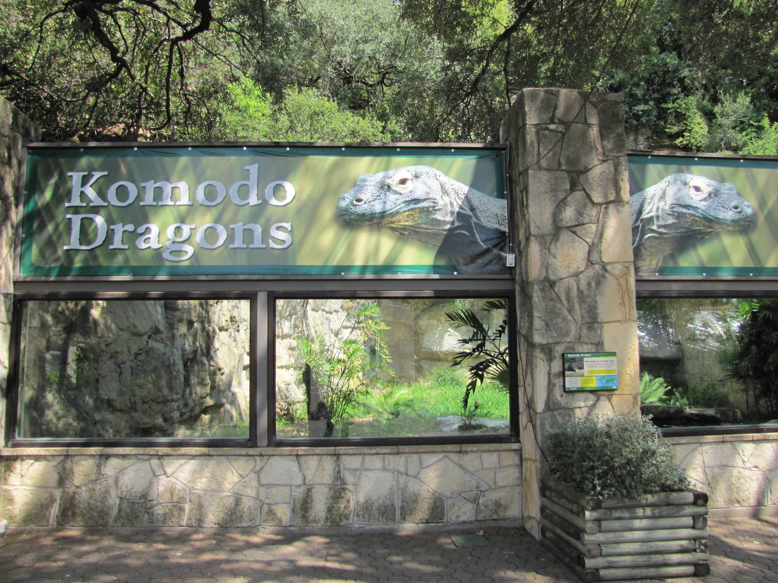 San Antonio Zoo 2010 - Front of the Komodo Dragon exhibit