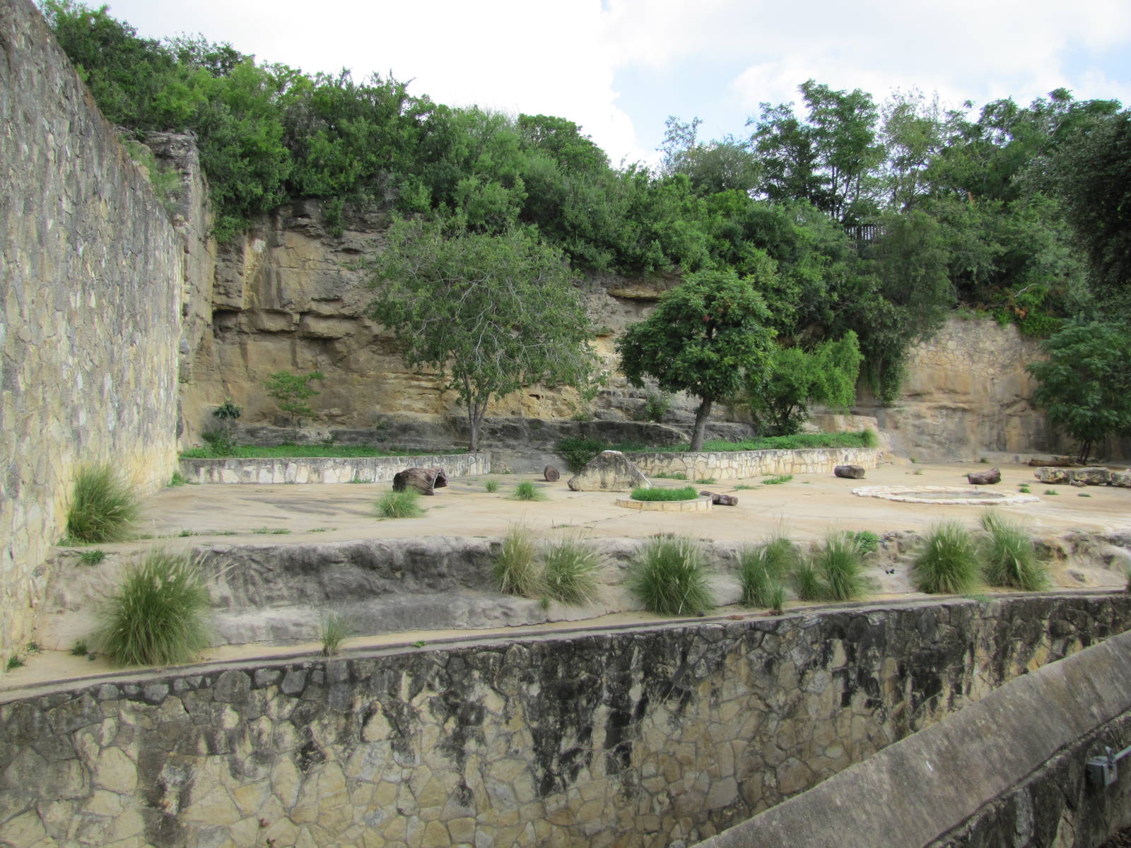 San Antonio Zoo 2010 - Left side of the African Lion exhibit