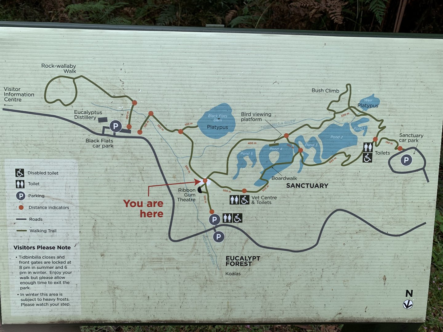 Sanctuary Map - Tidbinbilla